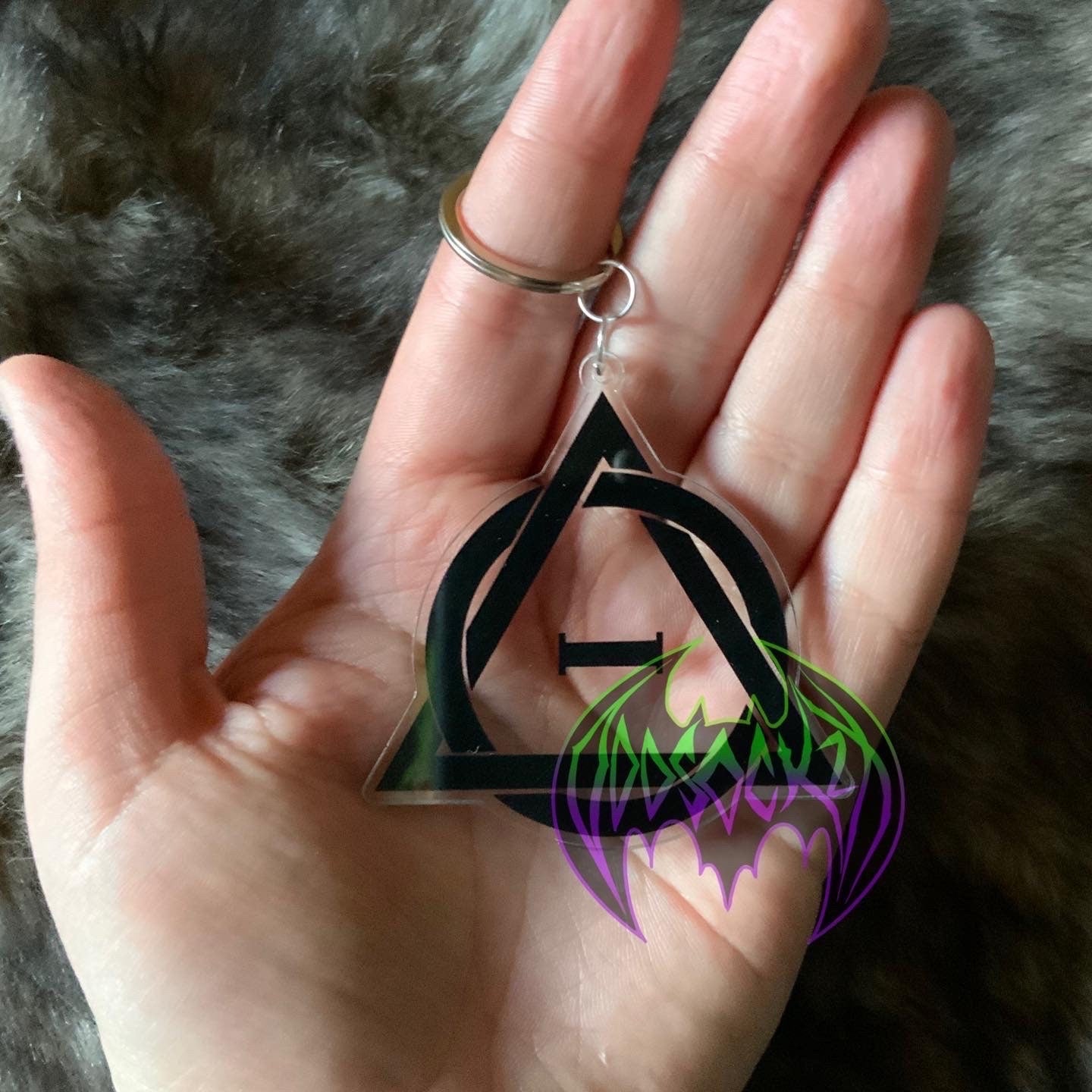 Therian Theta Delta , Otherkin Star ,  Otherhearted , Alterhuman Acrylic Keychain