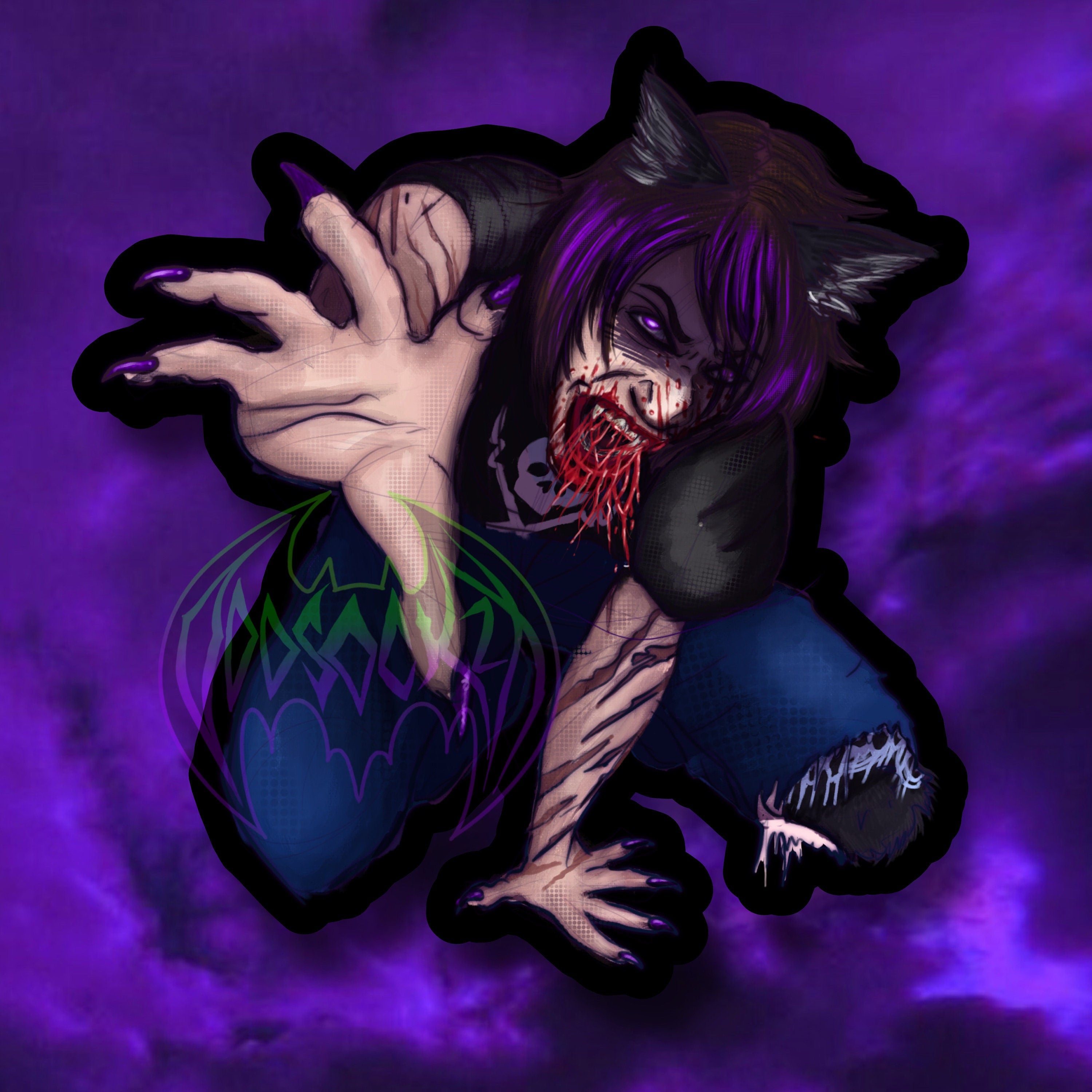 Werewolf Habit EverymanHybrid  Vinyl Stickers / Decal