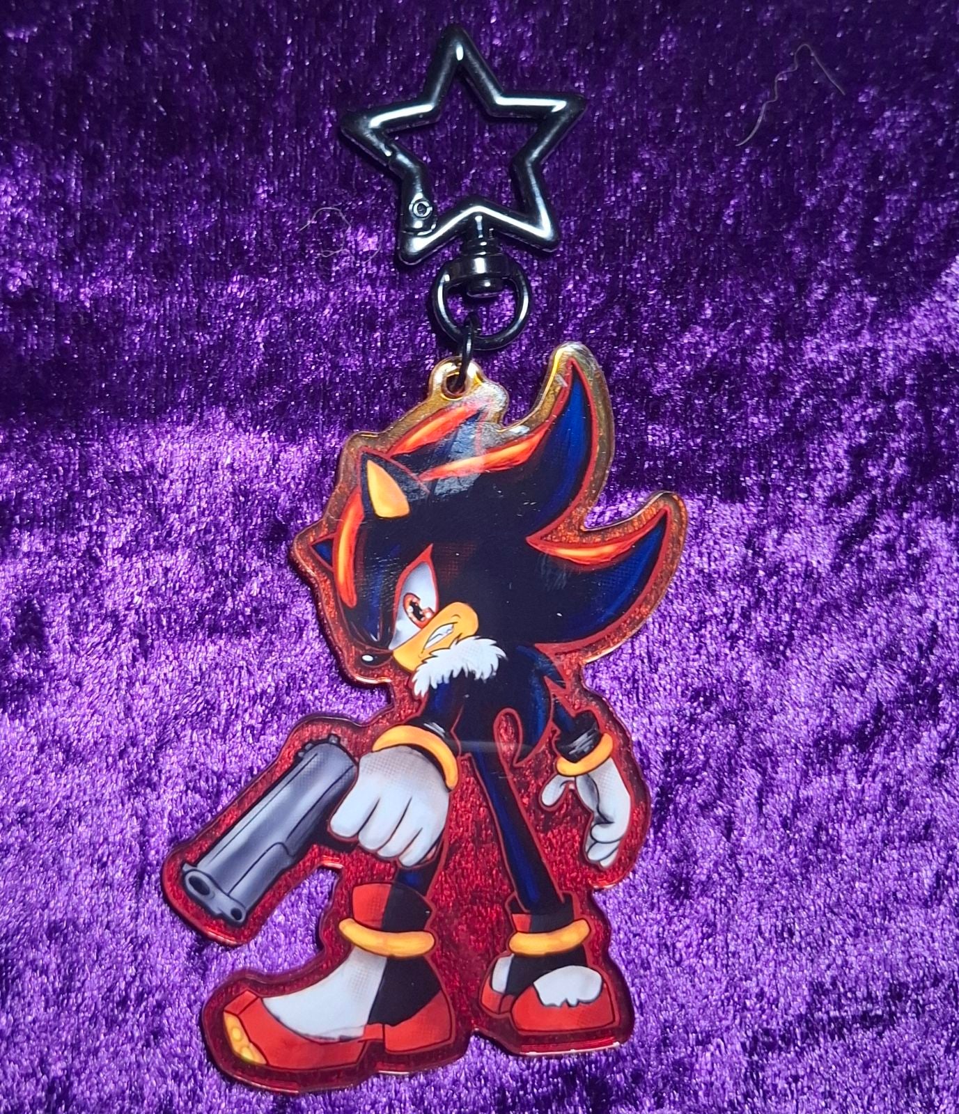 Edgy Emo Hedgehog Gradient Acrylic charm / Keychain