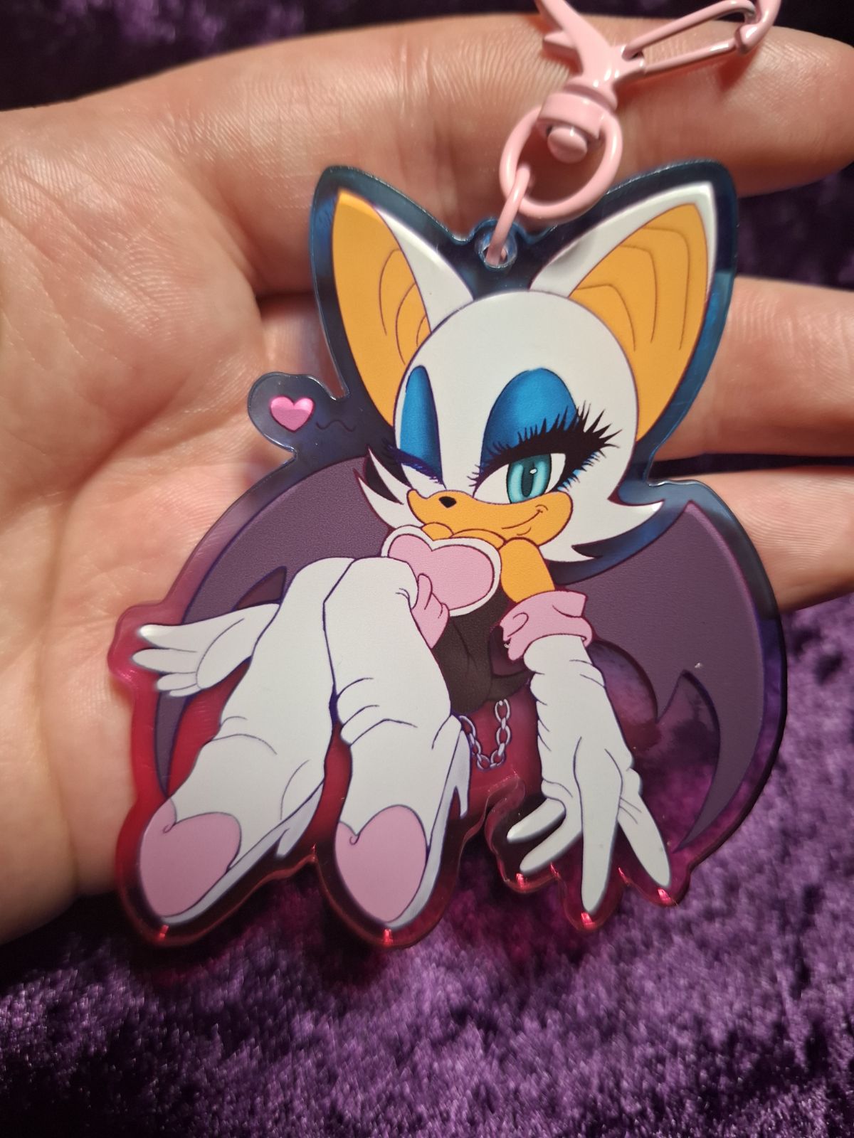 Rouge Gradient Acrylic Keychain