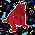 DHMIS - Yellow guy , Red guy , Bird guy- WaterProof vinyl Stickers