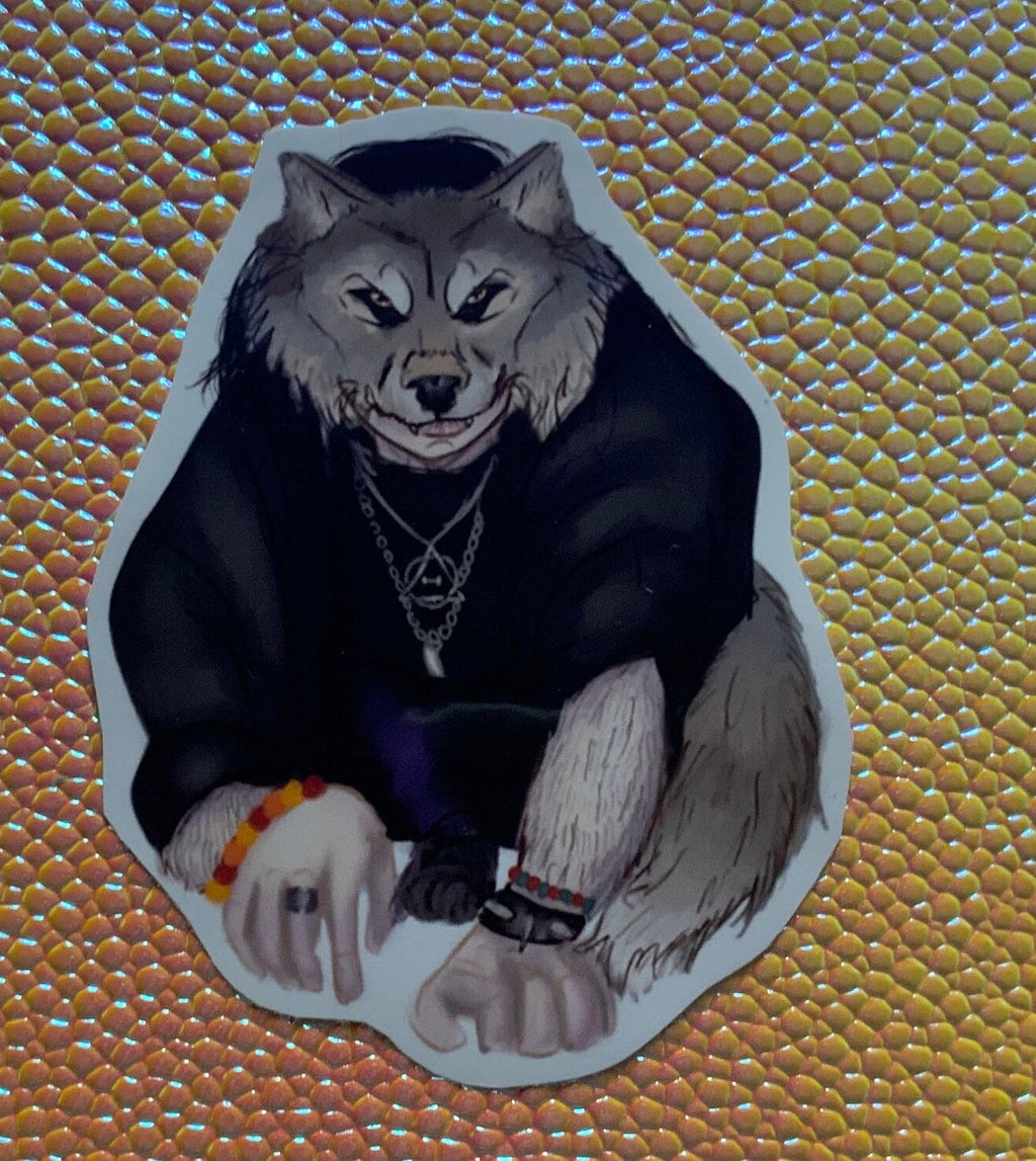Wolf Therian Quadrobics , Alterhuman Vinyl Sticker / Decal
