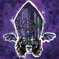 Satanized Papa Ghost V Perpetua bat wing -Vinyl Holographic Sticker