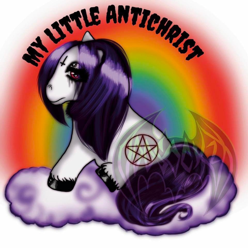 Satanic Panic / Antichrist Holographic Vinyl Sticker