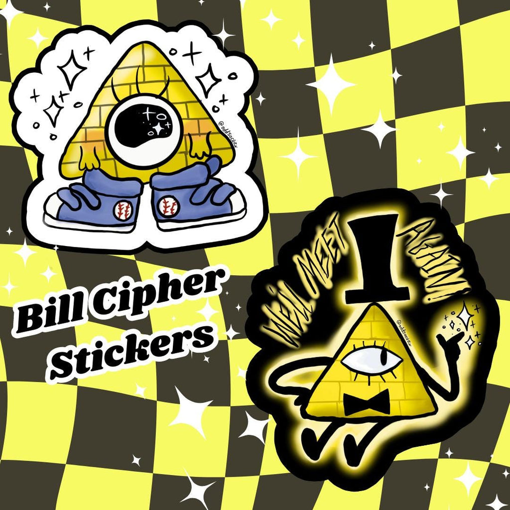 Bill Cipher /Baby Bill vinyl stickers /Decal
