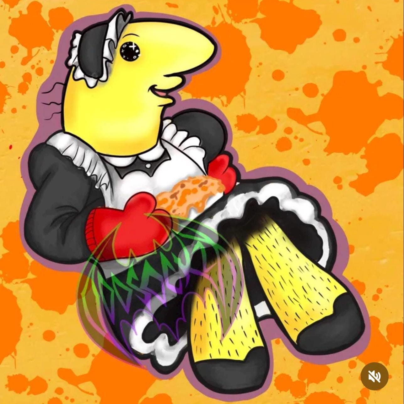 Smiling Pals Maid Dress Charlie Vinyl Sticker