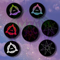 32mm Therian Otherkin  Otherhearted Alterhuman  Pin Button Badges
