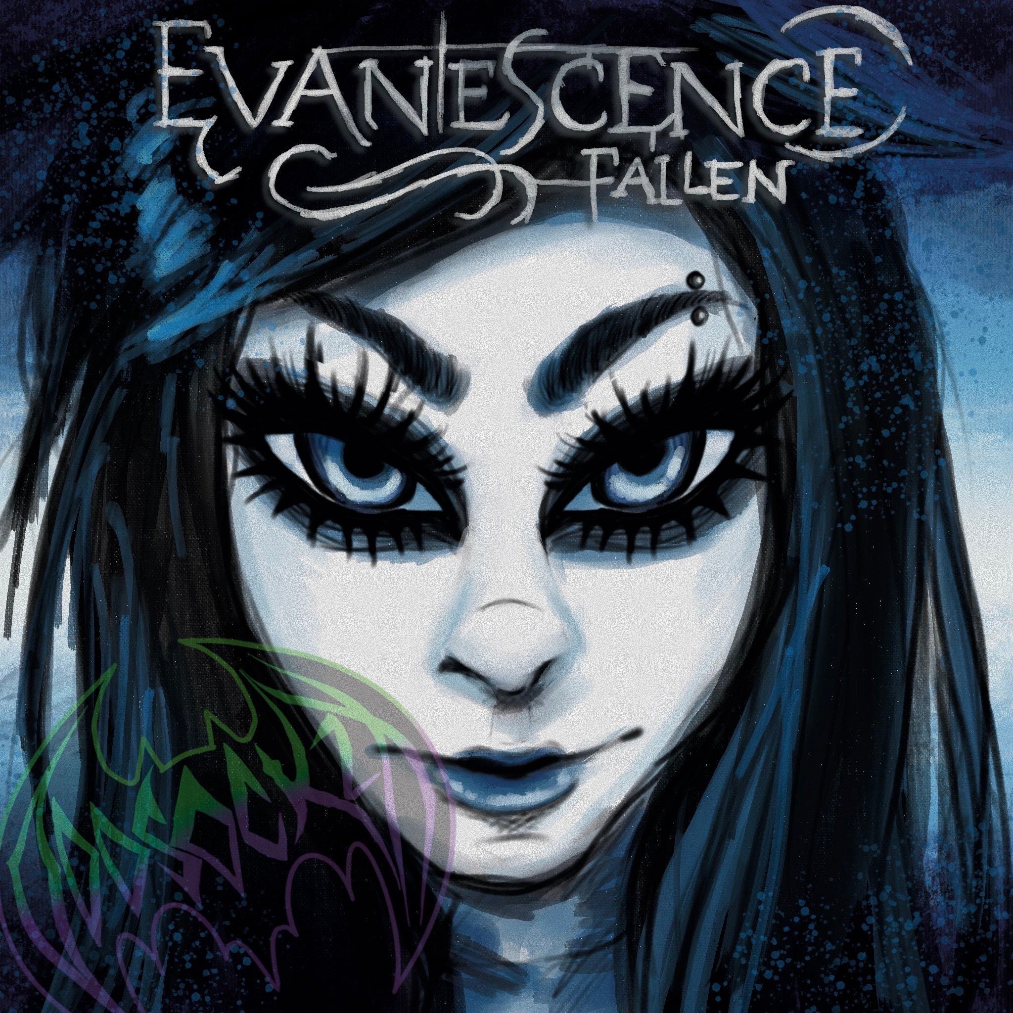 Evanescence Fallen  Album , Square shaped sticker/ decal