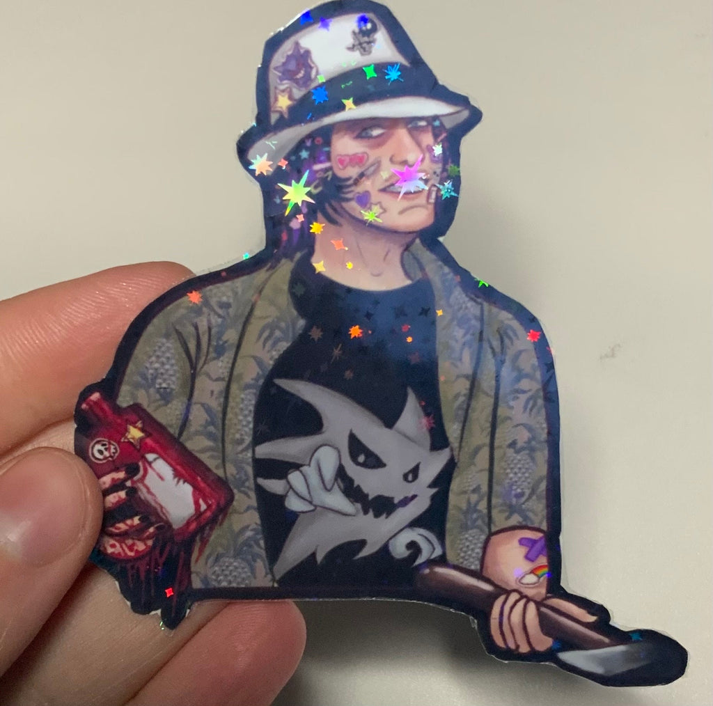 Holographic Habit EverymanHybrid  Vinyl Stickers
