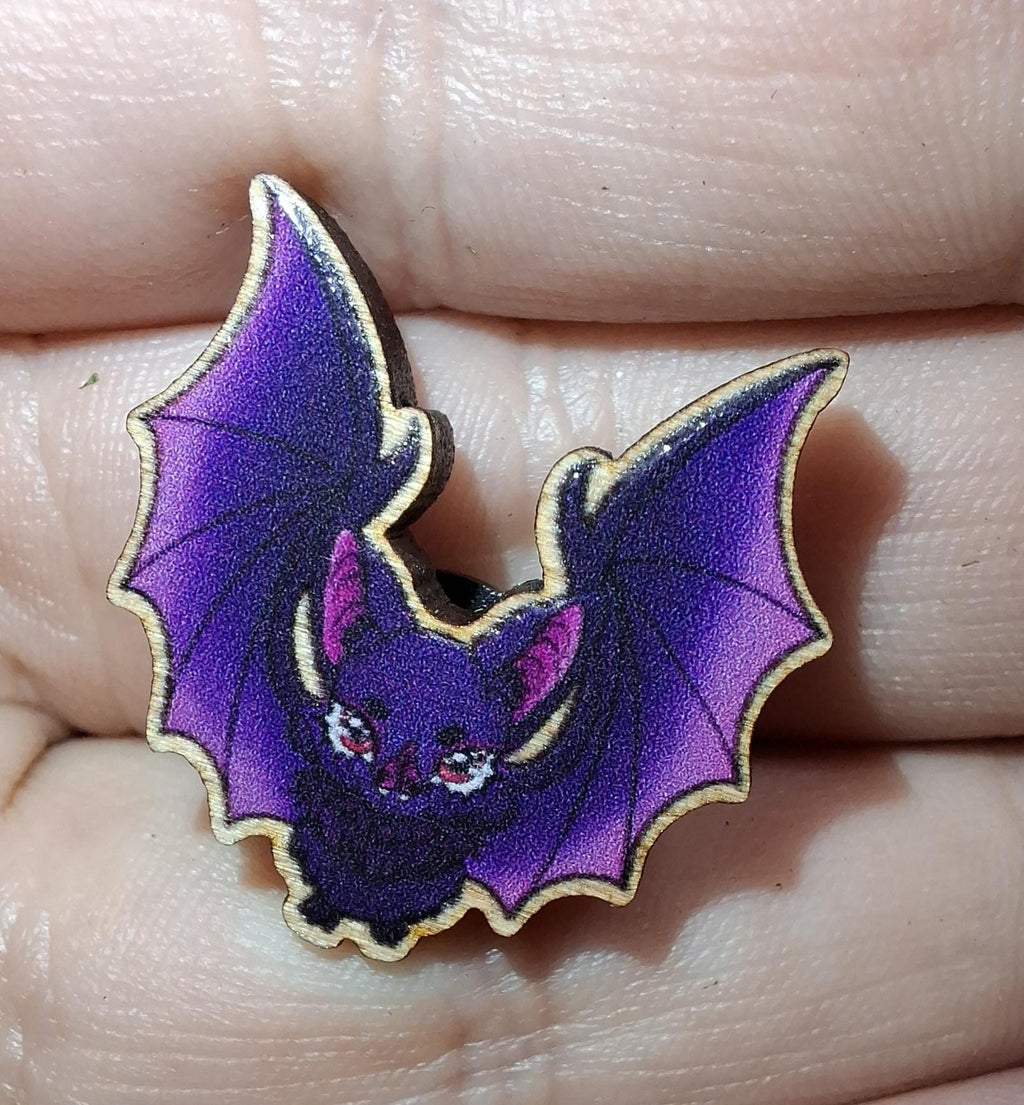 Goblincore animals & Fungi 25mm Eco friendly Wooden Pin Badge