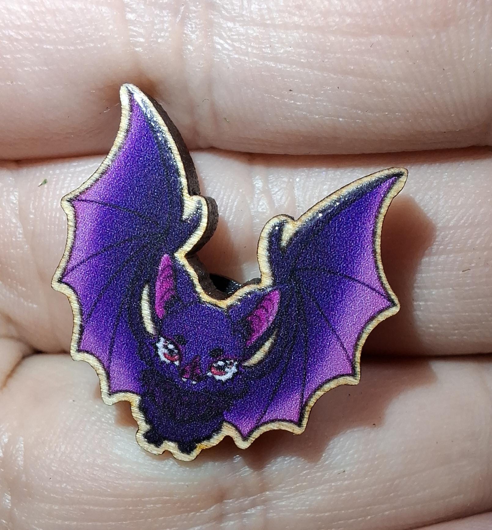 Goblincore animals & Fungi 25mm Eco friendly Wooden Pin Badge