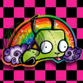 Gir - Invader Zim Robot Alien -Vinyl Holographic Sticker