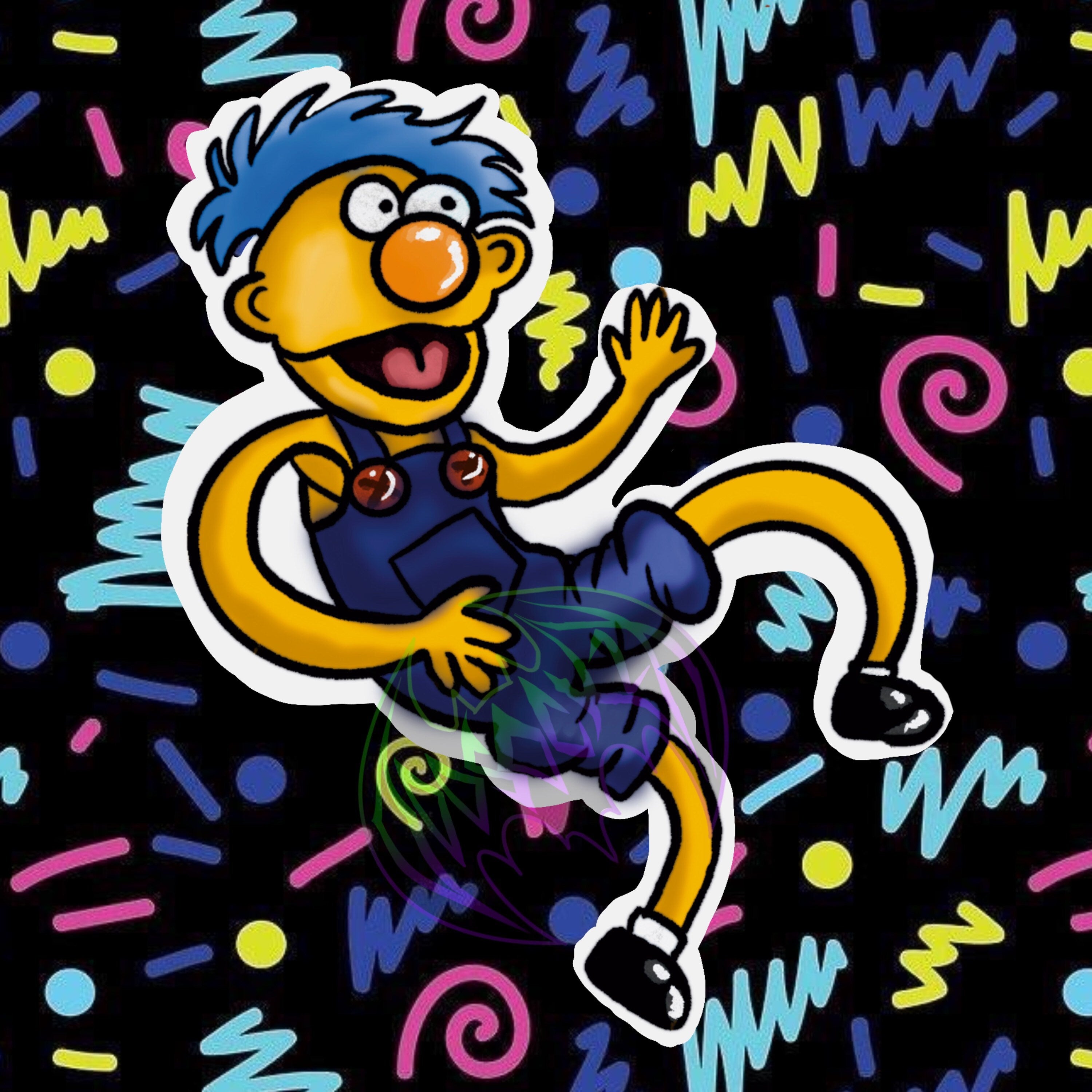 DHMIS - Yellow guy , Red guy , Bird guy- WaterProof vinyl Stickers