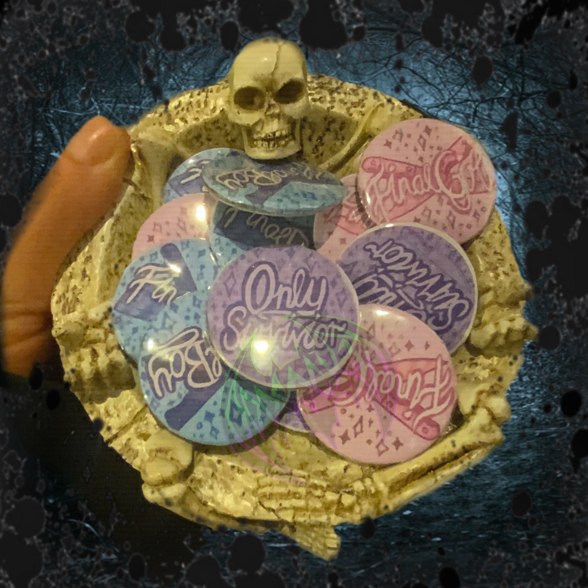 Handmade Final Girl / Boy / Only Survior  38mm Button Badge