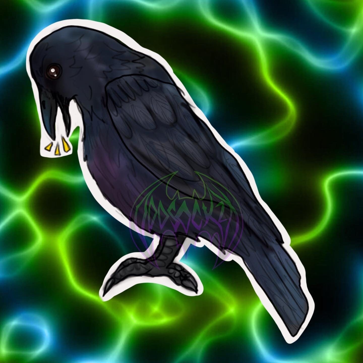 Chaotic Crows Stickers