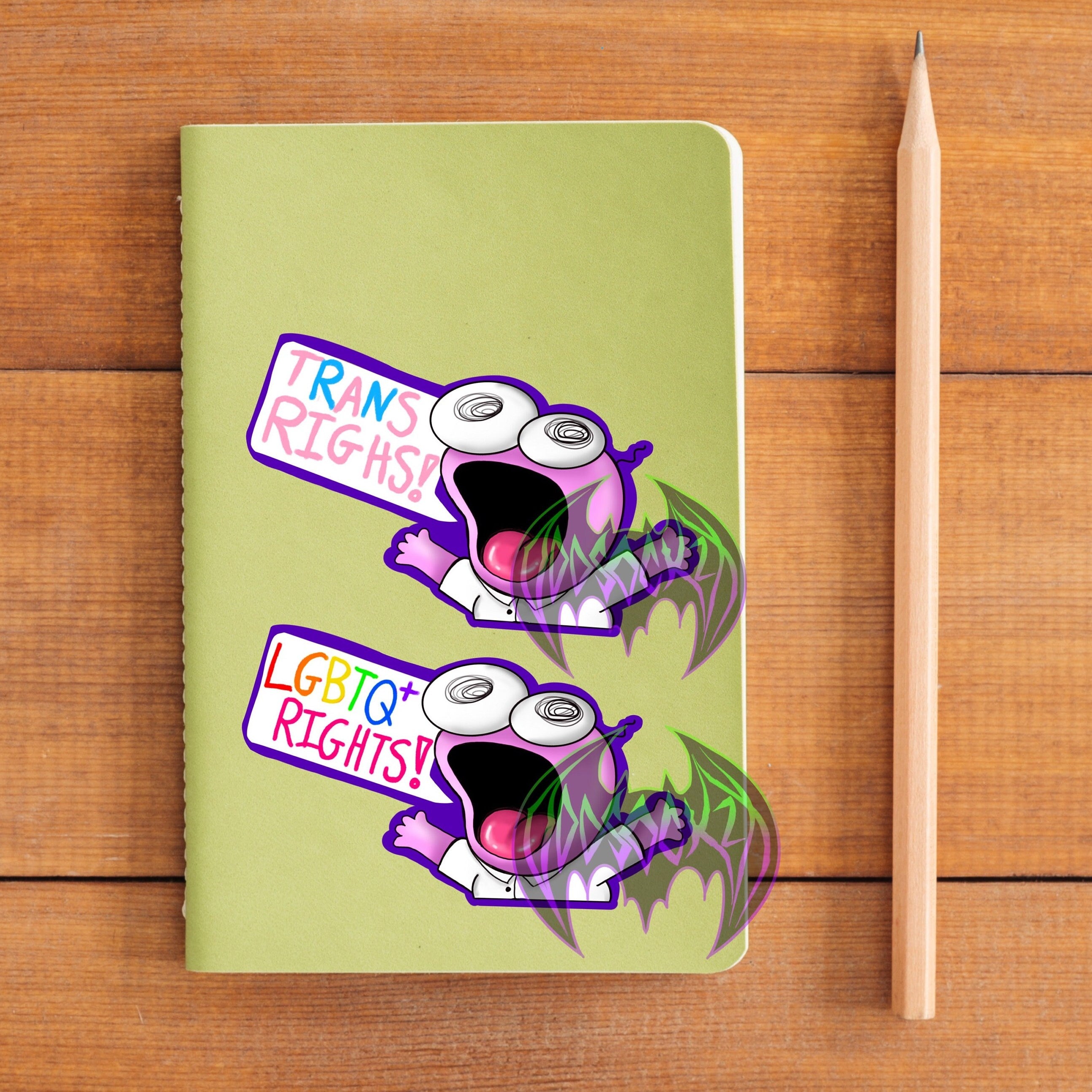 LGBTQIA+ Trans Rights! - Pim Smiling Pals Vinyl Stciker / Decal