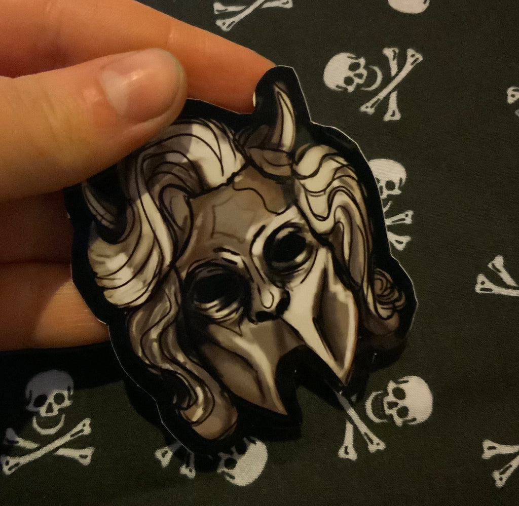 Handmade Nameless Ghoul Glossy Vinyl Sticker  |  Papa Emeritus  | The Band Ghost | Cardinal Copia | Ghost Music band rock pop metal
