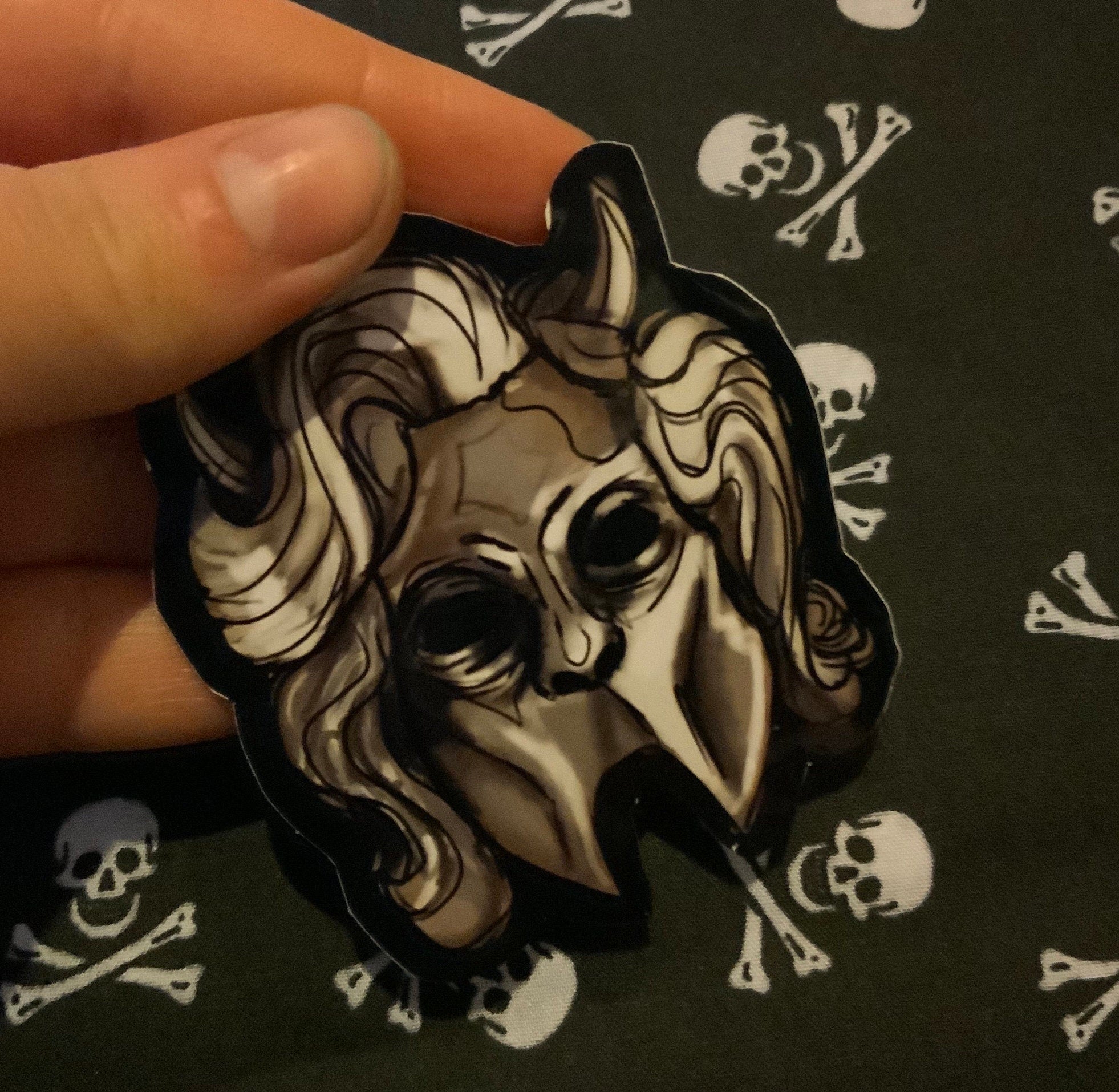 Handmade Nameless Ghoul Glossy Vinyl Sticker  |  Papa Emeritus  | The Band Ghost | Cardinal Copia | Ghost Music band rock pop metal