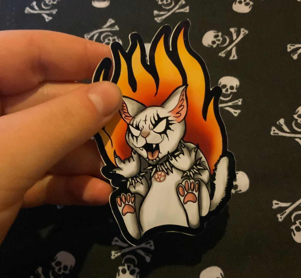CorpsePaint Kitty Vinyl  Sticker / Decal