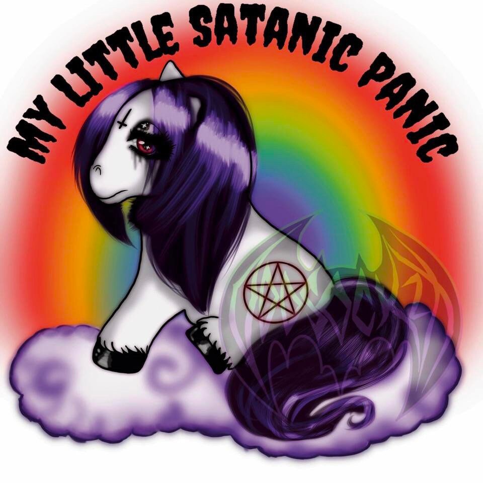 Satanic Panic / Antichrist Holographic Vinyl Sticker