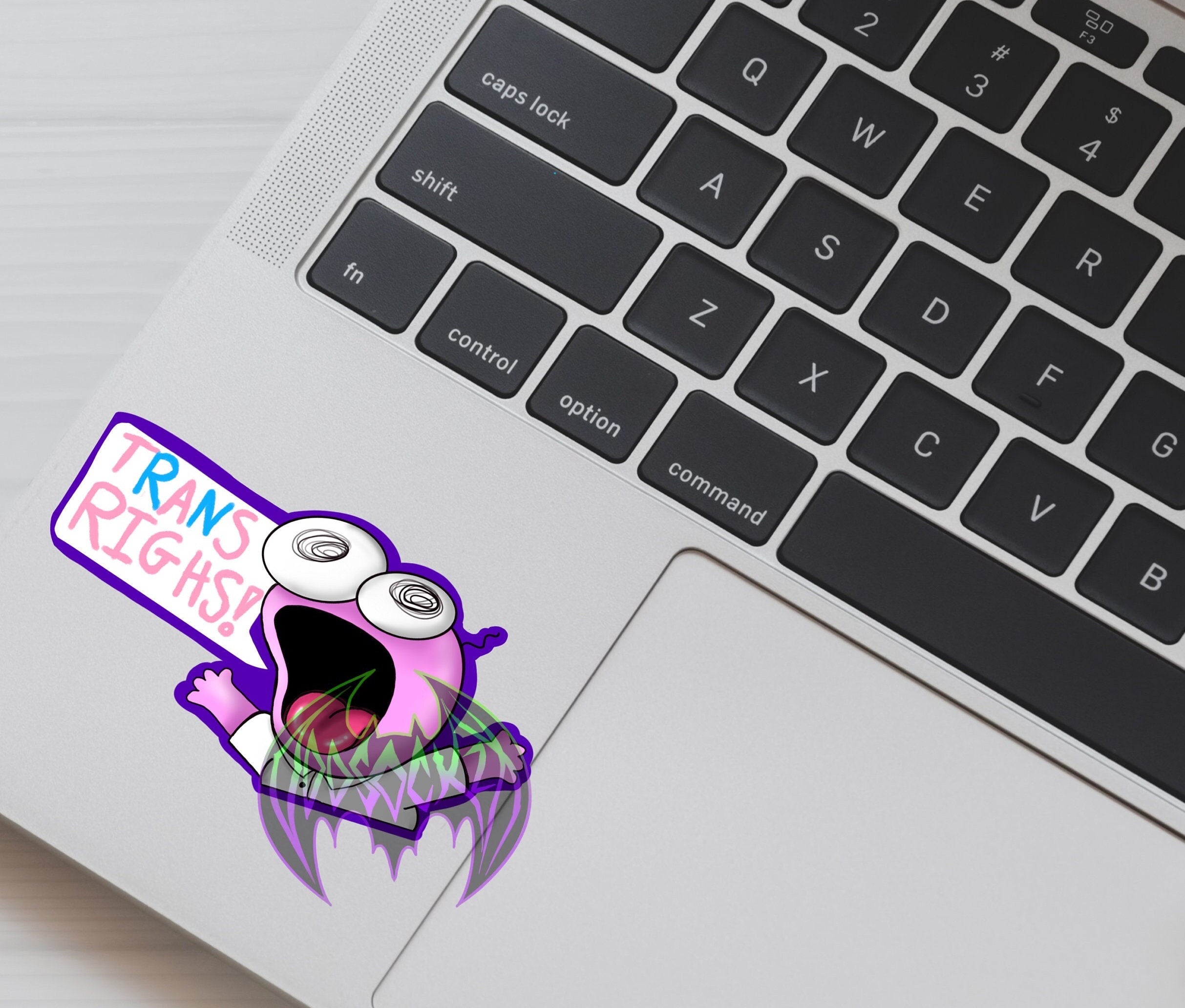 LGBTQIA+ Trans Rights! - Pim Smiling Pals Vinyl Stciker / Decal