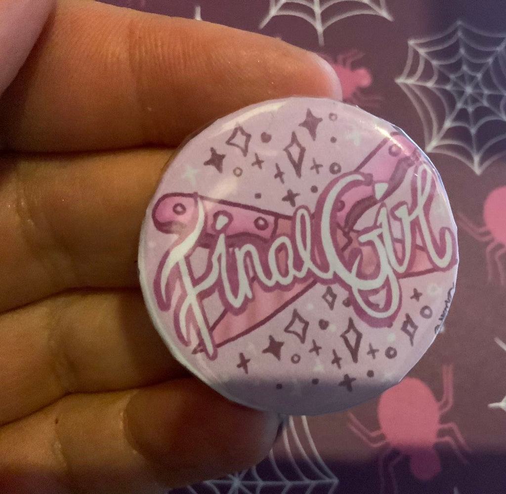 Handmade Final Girl / Boy / Only Survior  38mm Button Badge
