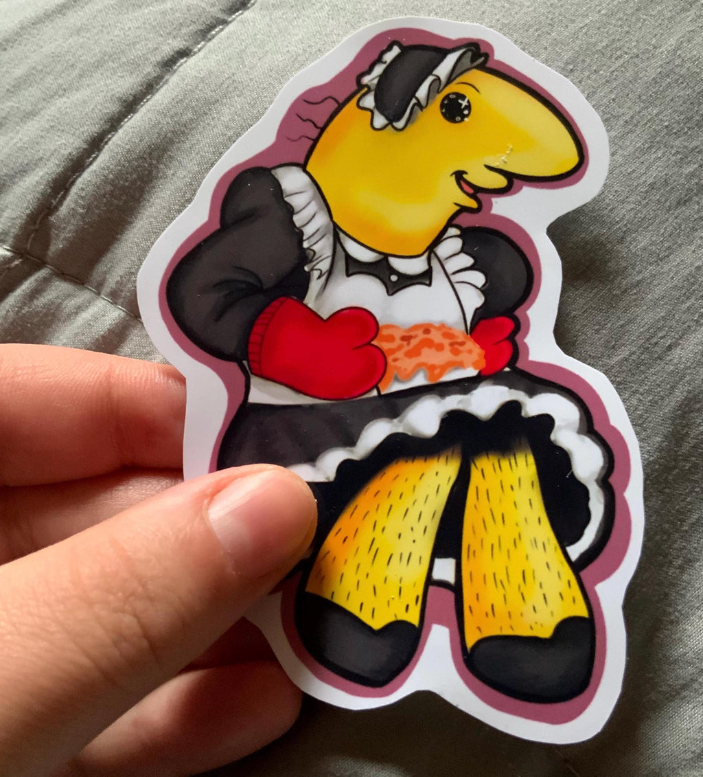 Smiling Pals Maid Dress Charlie Vinyl Sticker