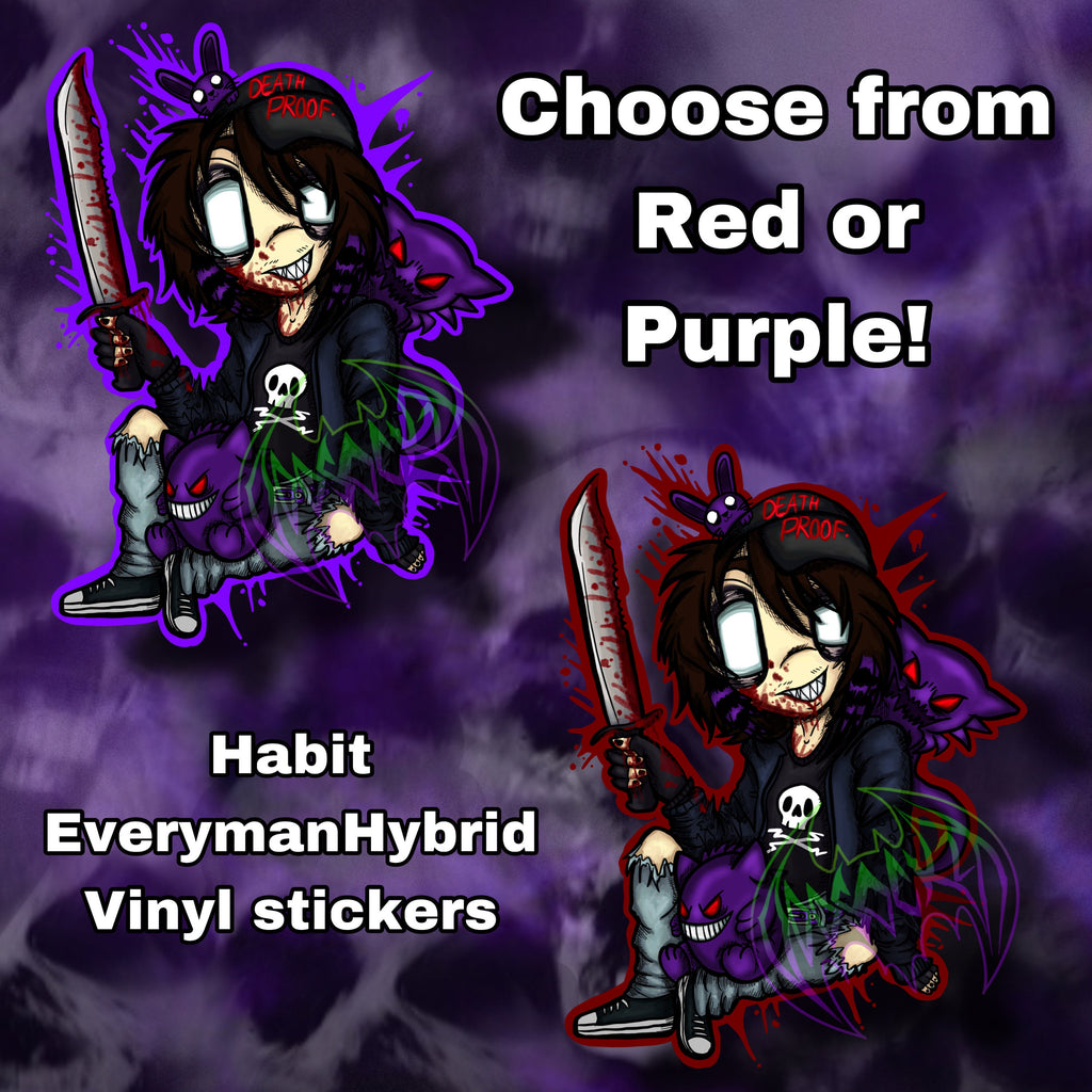 2000s Emo Habit - Everyman Hybird - Vinyl Sticker / Decal