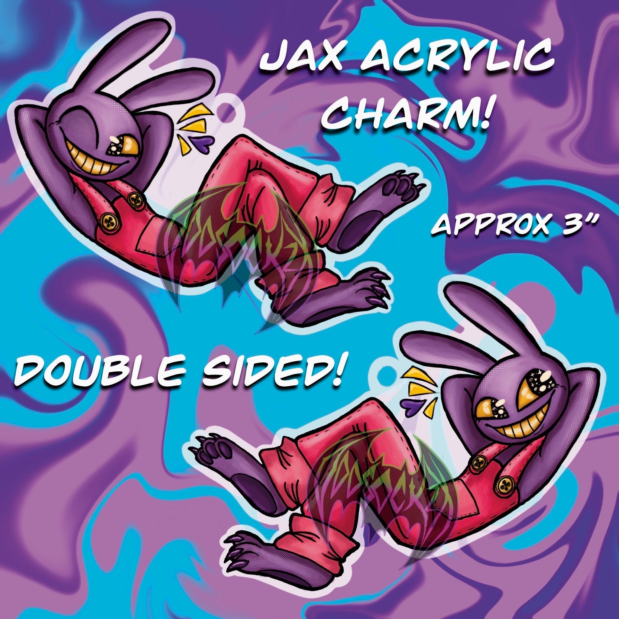 Jax - Digital Circus Double sided Acrylic Keychain