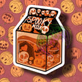 Vinyl Spooky Halloween Milk Carton Sticker /Decal