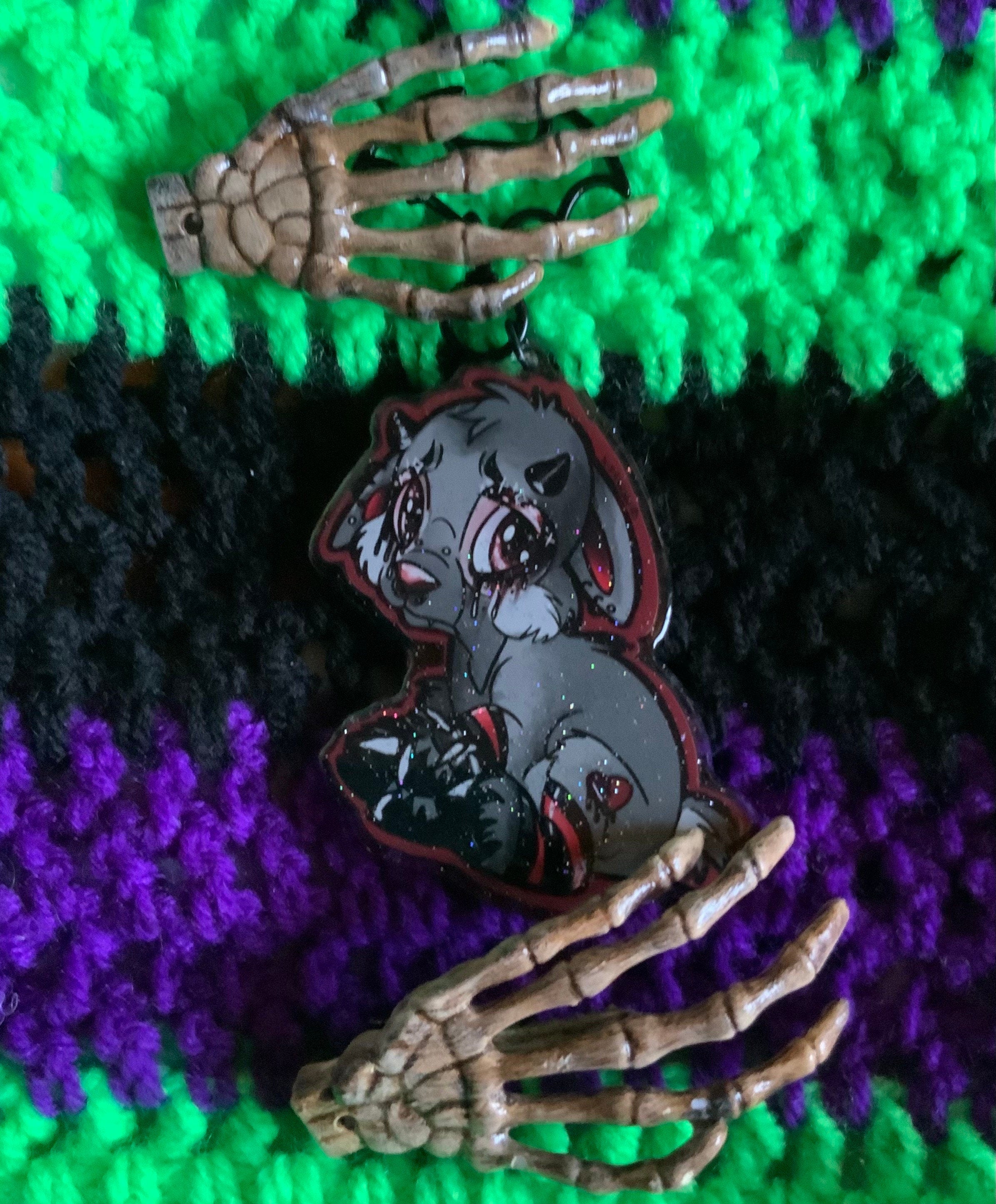 Neopets Emo ixi- Acrylic charm / Keychain