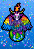 Rainbow Colourful Baphomet-Waterproof Vinyl /Decal