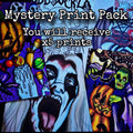 Mystery A5 Print bag / Bundle of 5 Illustrated Horror Prints