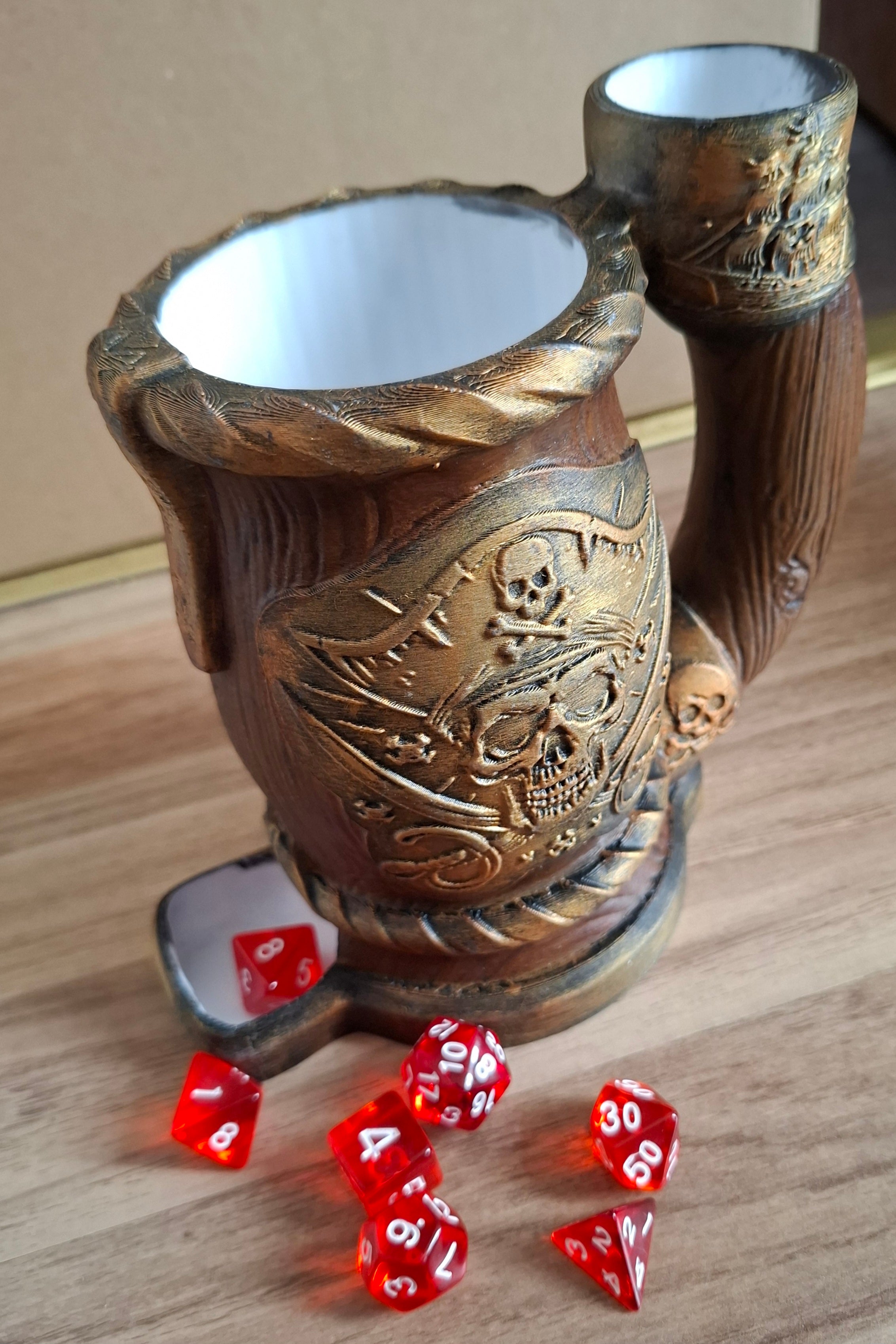 Pirate Dice Tower Can Holder