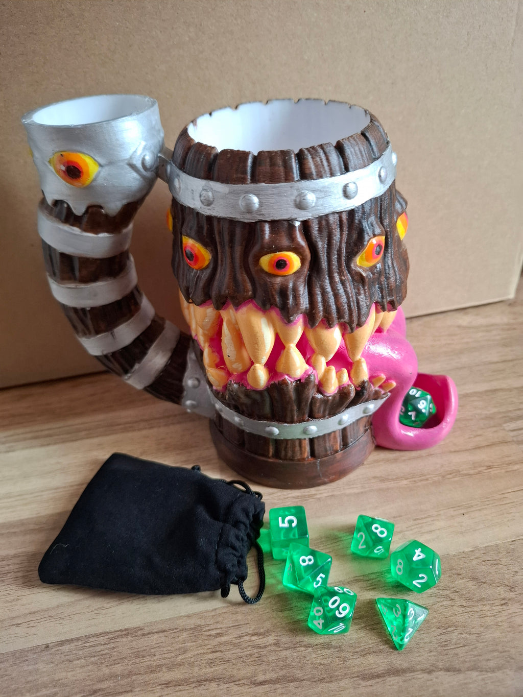 Mimic Dice tower can holder