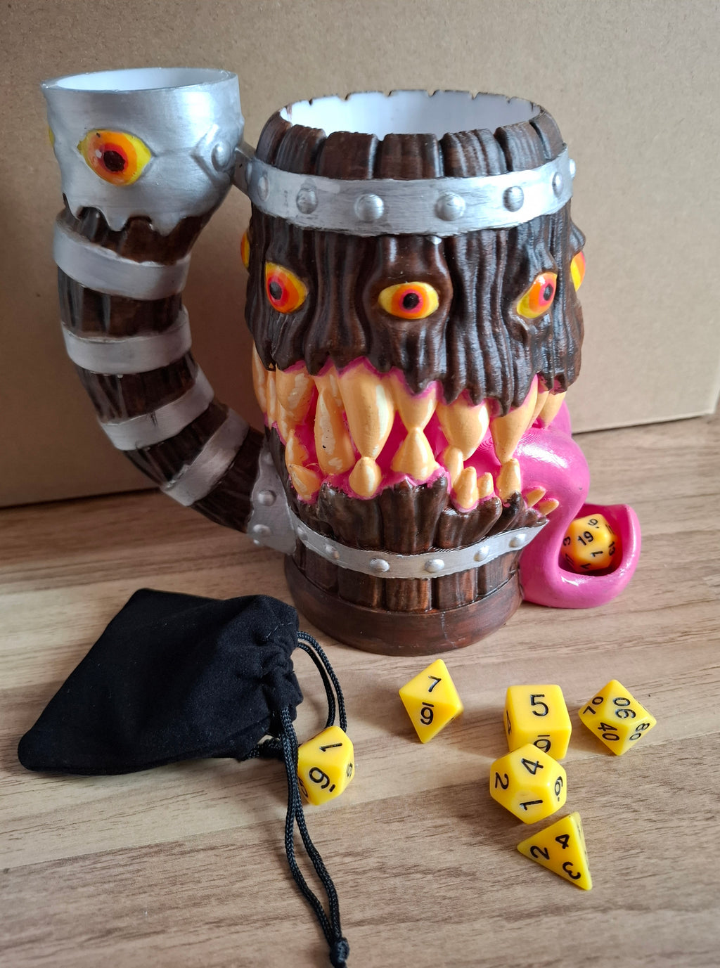 Mimic Dice tower can holder