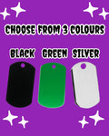 Therian , Otherkin , Alterhuman - Dog tag Necklace