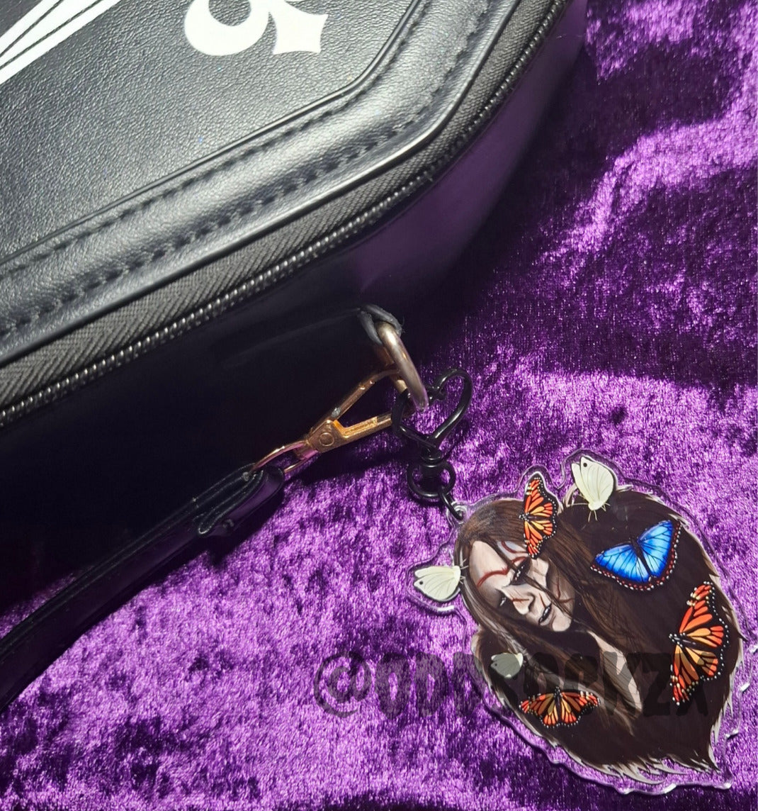 The Creature with butterflies -GDT Frankenstein- Clear Acrylic Keychain