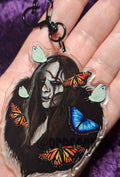 The Creature with butterflies -GDT Frankenstein- Clear Acrylic Keychain